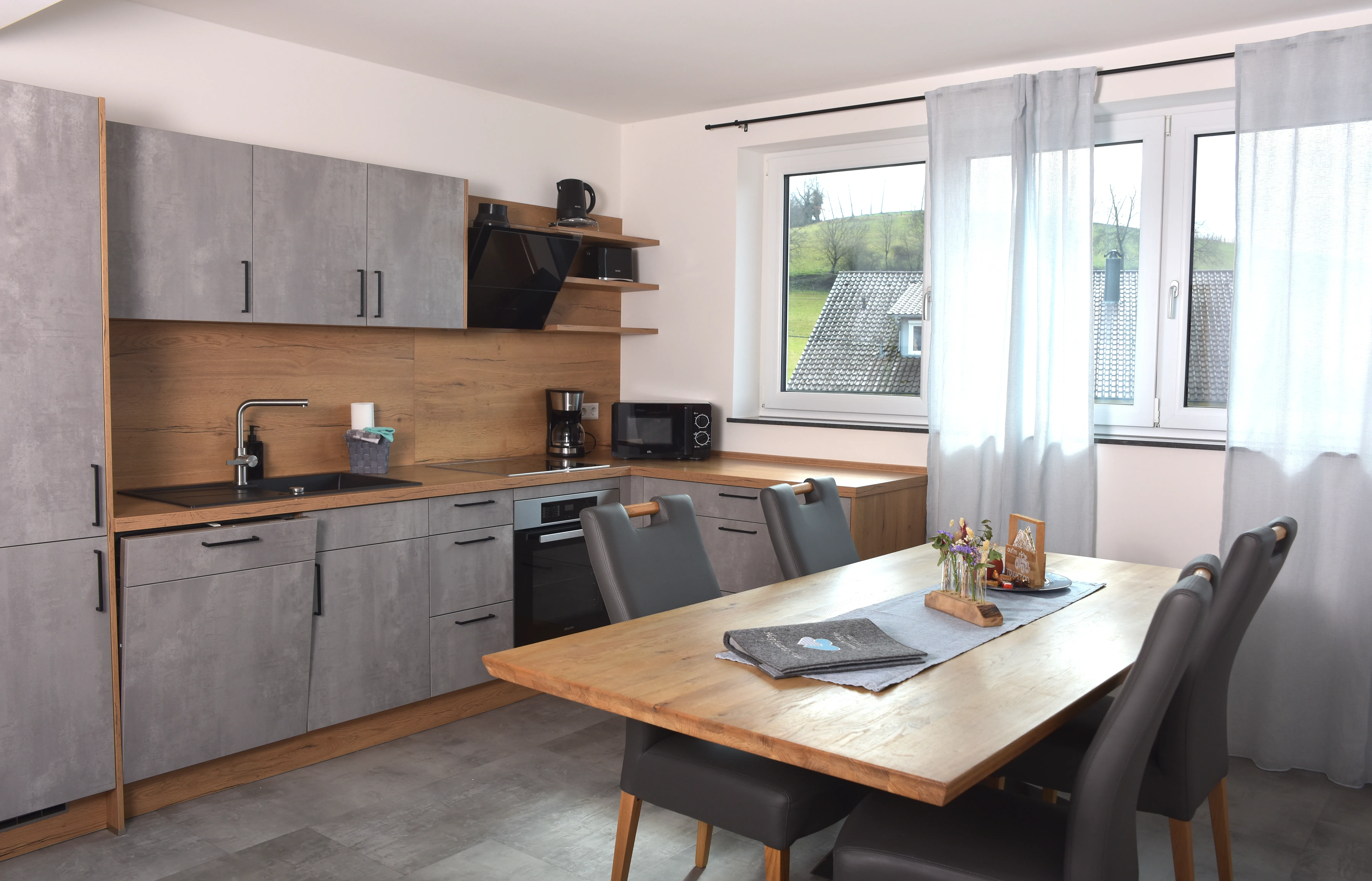 Die Küche der Wohnung Auf'm Traktor