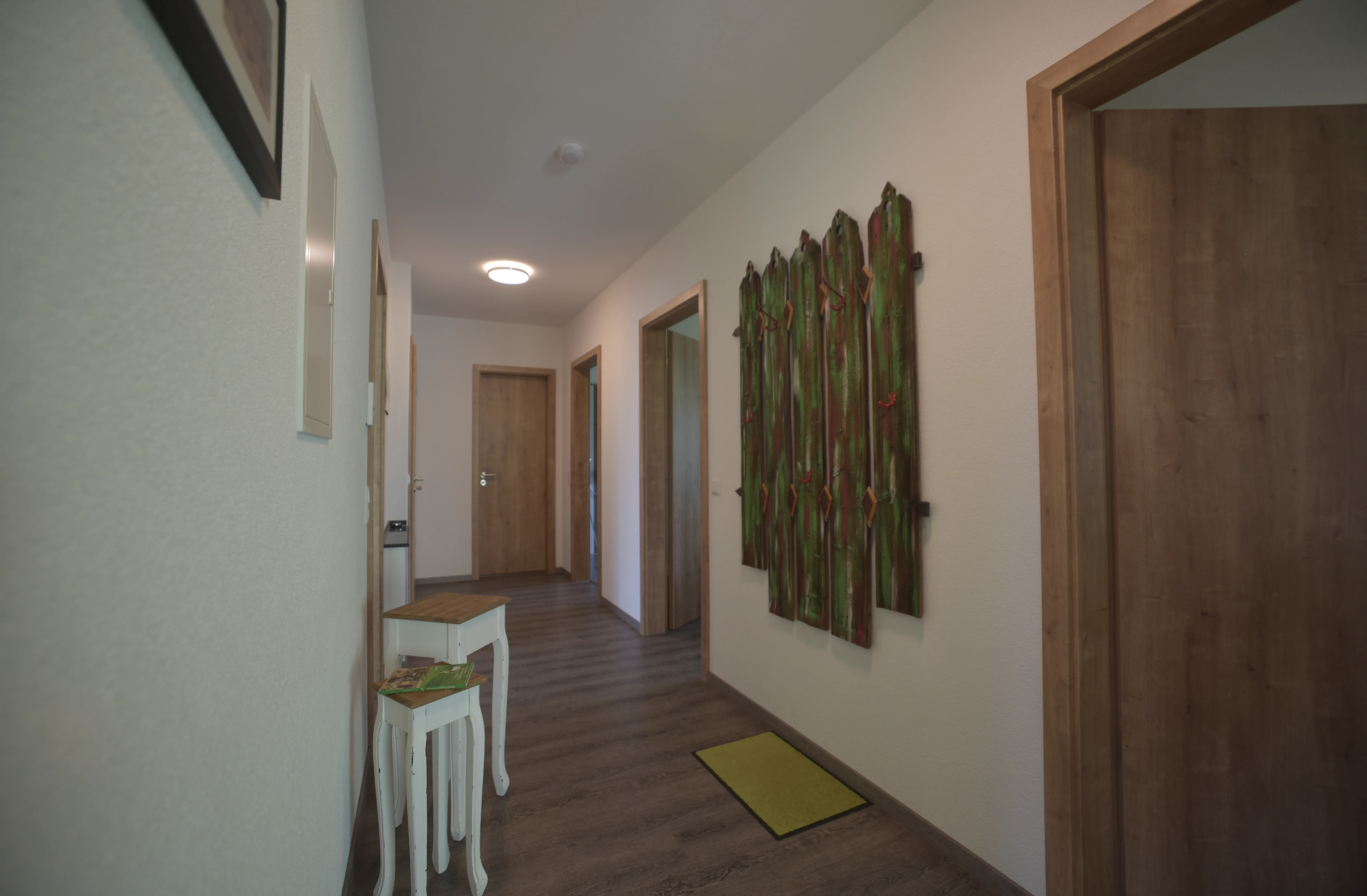 Der Flur in der Ferienwohnung Hopfengrün